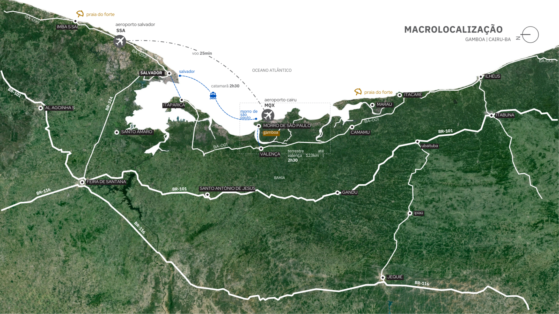 Mapa do Arquipélago de Tinharé - 1