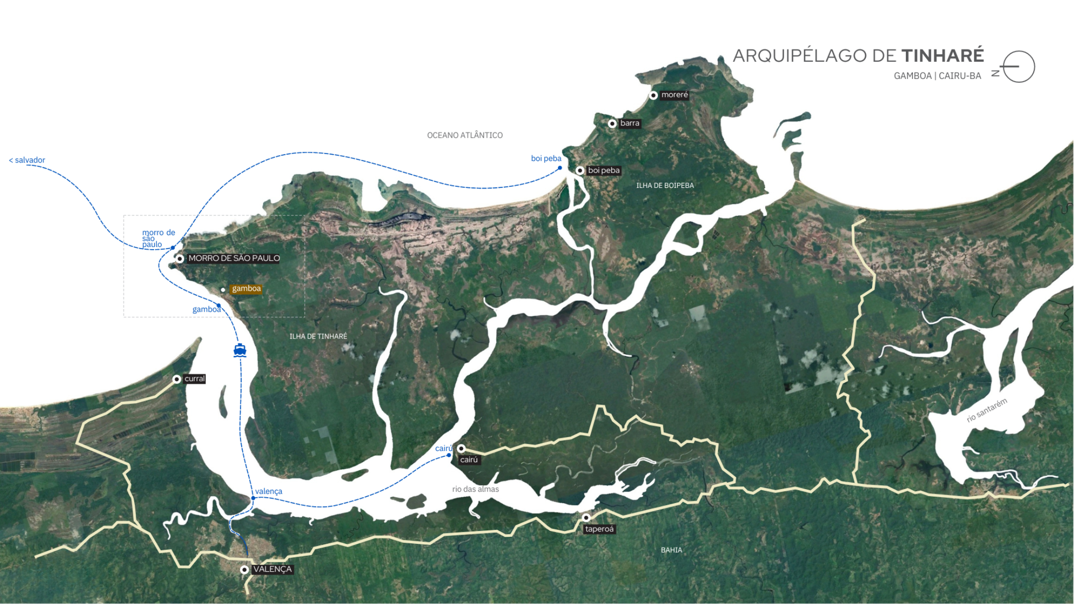 Mapa do Arquipélago de Tinharé - 2
